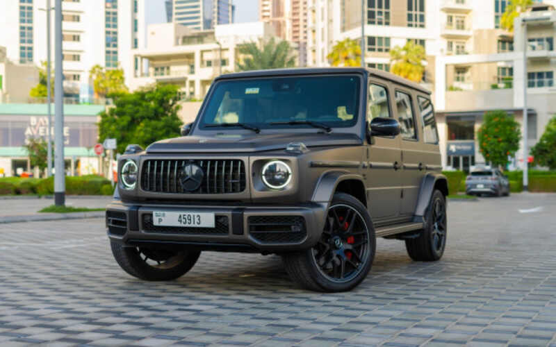 Rent Grey Mercedes G63 AMG 2024