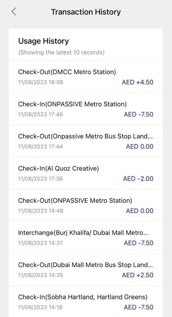 Viajes con tarjeta NOL