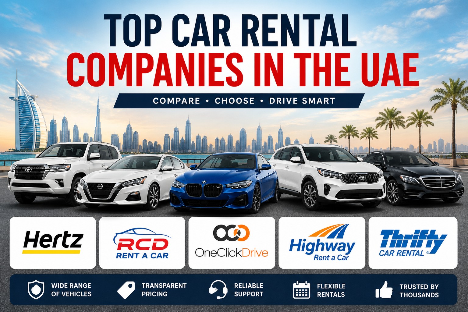 Top 10 Car Rental Companies in UAE – Best Car Hire in Dubai