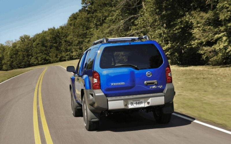 Nissan Xterra with Driver