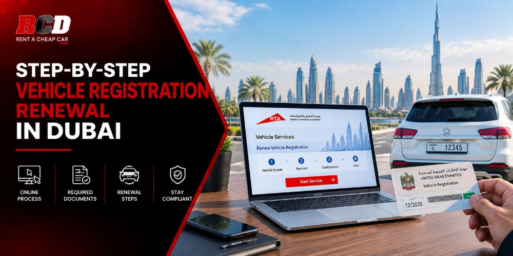 Complete Step-by-Step Vehicle Registration Renewal in Dubai!
