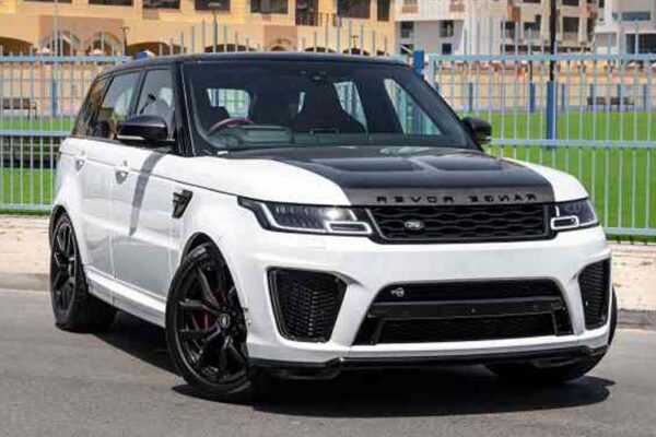 Rent Range Rover Sports SVR 2022 in Dubai
