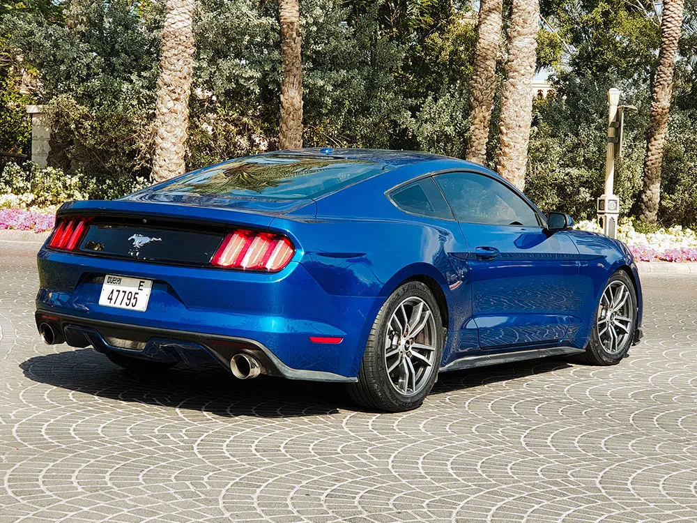 Rent Mustang Blue 2017 in Dubai