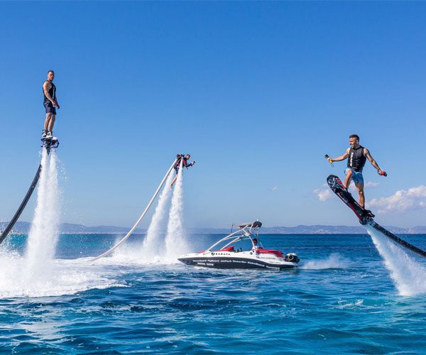 Jet Skiing and Flyboarding