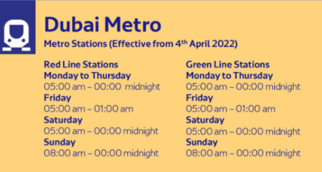 Guide To Dubai Metro | New Dubai Metro Map, Tickets, Timing