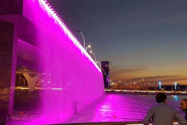 Watch The Waterfall At The Dubai Water Canal
