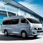 15 Seater Nissan Urvan available for rent in Dubai - Ideal for group travel and family trips.