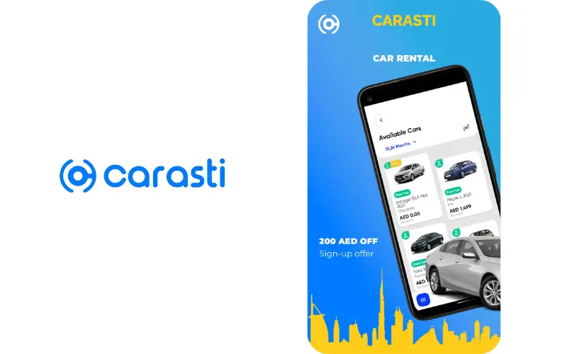 Carasti Best Car Rental Apps in UAE