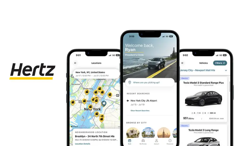 Hertz Best Car Rental Apps in UAE