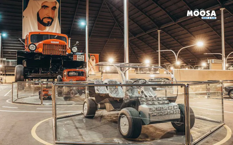 Emirates National Auto Museum in Abu Dhabi, showcasing a vast collection of vintage and classic cars for automotive enthusiasts.