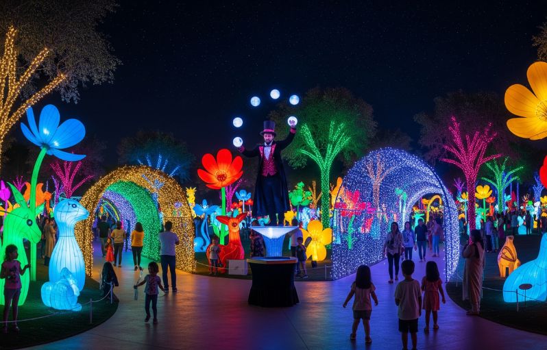 Dubai garden glow